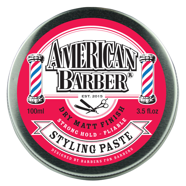 Fashion Hair styling and Barber Products like Styling Paste by American Barber are another addition to the range at great prices at the Barber Room Brisbane City